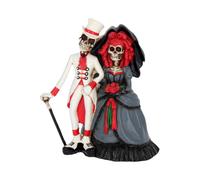 Horror & Dark Creatures Forever By Your Side Figurine Skeleton Wedding Bride Groom - Resin