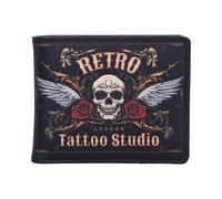 Horror & Dark Creatures Retro Tattoo Studio Embossed Wallet 9.5cm | Wallets | Acotis