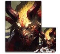 Horror Demon Jigsaw Puzzles for Adults 1000 Piece Impossible Jigsaw Puzzles for Adults for Holidays Birthdays And Family Game Nights 1000 PCS(38x26cm)