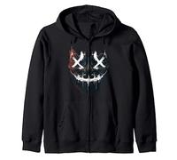Horror Face with Let's Purge Together Zip Hoodie