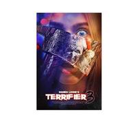 Horror Film ‘Horror 3’ Clown Poster Canvas Poster Wall Art Decor Print Picture Paintings for Living Room Bedroom Decoration 24x36inch(60x90cm)