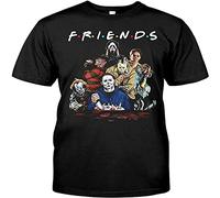 Horror Friends Pennywise Michael Myers Jason Voorhees Halloween Men T-Shirt Black Black