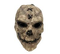 Horror Full Head Halloween Masks Adults, Skull Mask Realistic Human Pleated Head Mask Latex Masks Adults Latex Full Realistic Party Costume for Adult Unisex Halloween Costume Props for