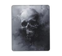 Horror Ghost Skull Desk Pad, Washable for Office/Gaming/Writing, Rubber Base, Polyester Surface