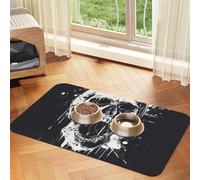 Horror Ghost Skull Durable Pet Absorbent Tablecloth Non-Slip Dining Pad For Dog Cat Food Water Bowls Feeder Mat