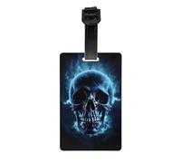 Horror Ghost Skull Luggage Tags Labels â€“ Secure PVC Suitcase Baggage Tags, Travel Luggage Tag with Name Id Card for Easy Identification