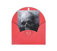 horror ghost skull Print Adorable Blank Cards& Envelopes,Unique Designs Perfect for Festivals, Invitations