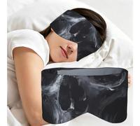 Horror Ghost Skull Print Adults Sleeping Eye Mask Soft Breathable Versatile Blindfold Daily Travel