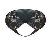 Horror Ghost Skull Print Eye Mask, Soft and Breathable, Suitable for Nap, Travel and Night Sleep