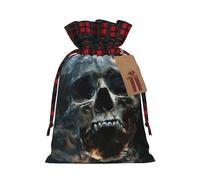 Horror Ghost Skull Print Gift Decor Bags Drawstring Pouches Eco-Friendly Anniversaries Present Packaging