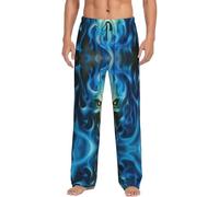 Horror Ghost Skull Print Men'S Pajama Pants Sleep & Lounge Pants With Pockets Pj Bottoms Loungewear For Men