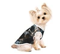 Horror Ghost Skull Print Pet T-Shirt, Sleeveless Pullover Vest For Small Puppy Kitten Indoor Outdoor Wear