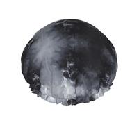 Horror Ghost Skull Print Reusable Bath Shower Caps For Women Long Hair,Double Layer Bathing Shower Hat