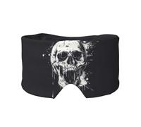 Horror Ghost Skull Print Sleep Eye and Ear Muffs Soft Blackout for Adults Kids Comfortable Travel Nap Aid