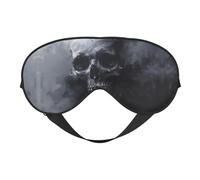 Horror Ghost Skull Print Sleeping Eye Cover Eyeshade for Men Women Plane Travel Nap Night Sleeping
