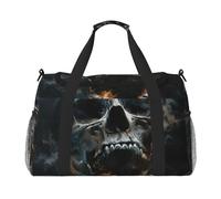 Horror Ghost Skull Print Versatility Ample Space Travel Bag Stylish Functional Tote for Outdoor Activities