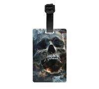 Horror Ghost Skull Print Waterproof Luggage Tags Cruise Ships Travel Essentials Backpack Suitcases Labels