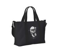 Horror Ghost Skull Print Women Men Travel Hand Bag Lightweight for Carry On Weekend Trip Gym Tote Bags