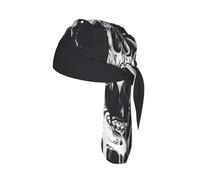 horror ghost skull Printed Cap Do Rag, Moisture Wicking Cycling Cap Helmet Liner for Biking Running Hiking