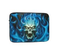 Horror Ghost Skull Printed Laptop Sleeve For 17 Inch Laptop, Shockproof Oxford Fabric Laptop Protective Case Laptop Bag