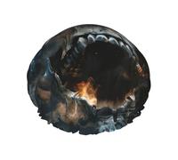 horror ghost skull Printed Large Shower Cap, Double Layer Hair Protector For Facial Care, Reusable Hair Wrap