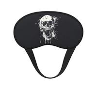 Horror Ghost Skull Sleep Mask 100% Light Blocking Eye Mask for Sleeping, Sleep Mask for Unisex for Travel/Nap