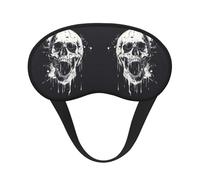 Horror Ghost Skull Sleeping Mask for Adults Blackout, Comfortable Eye Mask Blocking Light for Travel, Yoga