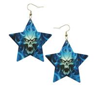 horror ghost skull Women's Fashion Earrings, Celestial Dangle Earrings, Star Shape Jewelry for a Versatile