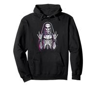 Horror Goth Nun, Goth Girl Funny Emo Punk Skeleton Alt Women Pullover Hoodie