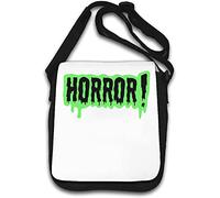 Horror Green Slime Styled Art Shoulder Bag White