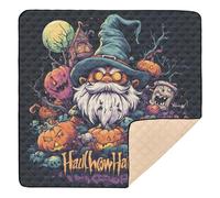 Horror Halloween Gnome Grimace Jack-o'-Lantern Pumpkin Soft Padded Baby Gym & Activity Mat for Floor Cozy Breathable Tummy Time Activity Mat for Baby Kids Toddlers Infants, 50'' x 50''