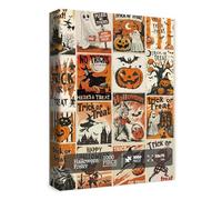 Horror Halloween Holiday Puzzles for Adults 1000 Pieces, Spooky Haunted Mansion Skeleton Ghost Jigsaw Puzzle, Scary Witch Pumpkin Collage Puzzle