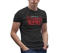 Horror Inspired Written The Novel by Stephen King Men's Black T-Shirt Size M