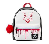 HORROR - IT, FRIDAY 13TH Fashion Backpack - Luxury Faux Leather, Unique Lining, Matching Zipper Accessory, Inner & Outer Pockets, Iconic & Spooky Design, Ideal for Horror Movie Lovers