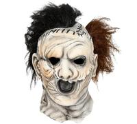 Horror Jason Mask Scary Killer Cosplay Costume Props for Adult Halloween | Full Head Design, Durable Latex, Breathable & Wide Vision, Stitched Face, Messy Hair, Fancy Dress, Haunted House Parties