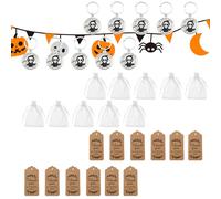 Horror Keychain - Halloween Key Rings Set of 12 with Creepy Cute Designs | Fun Bag for Birthday, Classroom, Valentines, Christmas, School, Backpacks, Party , Kids Decoration Accessories