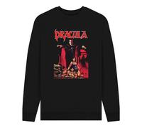 Horror Line Men's Lives Dracula Sweatshirt in Black | Size: 2XL Horror Line Black 2XL