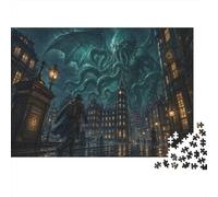 Horror Lovecraftian Cthulhu Mythos 1000 Pieces Jigsaw Puzzle, Puzzle Night