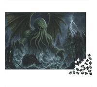 Horror Lovecraftian Cthulhu Mythos 1000 Pieces Jigsaw Puzzle, Puzzle Night