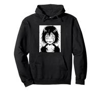 Horror Manga Art Creepy Character Japanese Pullover Hoodie