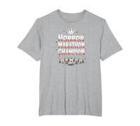 Horror Marathon Champion: Crowned Terror Movie Buff T-Shirt, Men's Big and Tall, Heather Grey, 3X Tall