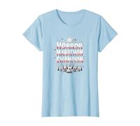 Horror Marathon Champion: Crowned Terror Movie Buff T-Shirt, Women, Baby Blue, 3XL