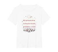 Horror Marathon Champion: Crowned Terror Movie Buff T-Shirt, Women's Plus, White, 4X