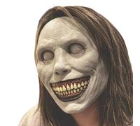 Horror Mask for Adults - Realistic Latex Scary Halloween Face Cover, Perfect for Cosplay, Haunted Houses & Terror Parties