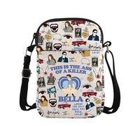Horror Merch Vampire Merch Parody Bella Crossbody Bag for Edward Fans Vampire Lovers Gift Forks Gift (Bella cro2)