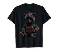 Horror Monster Colourful Teddy Bear Zombie Teddy Halloween T-Shirt