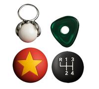 Horror Movie Collectible Accessories Set, Seeing Stone, Gear Shift Knob, Star Button, Pearl Eye with Gift Box,Cartoon Cosplay Accessories Stuff