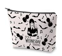 Horror Movie Cosmetic Bag Survival Kit It’s A Thing Makeup Bag with Zipper Horror Movie Merch (Wed Thing)