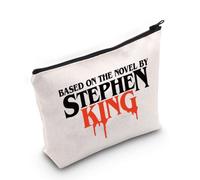 Horror Movie Fan Gift Based On The Novel by Stephen K Makeup Bag Scary Movies Lover Cosmetic Bag Book Lover Gift Zipper Travel Pouch (Based On The Novel )