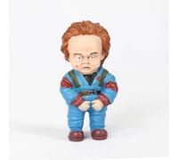 Horror Movie Garden Gnomes Statues Sculpture Horror Movie Ornaments Halloween Nightmare Resin Figurines for Tabletop Decorations Collectibles